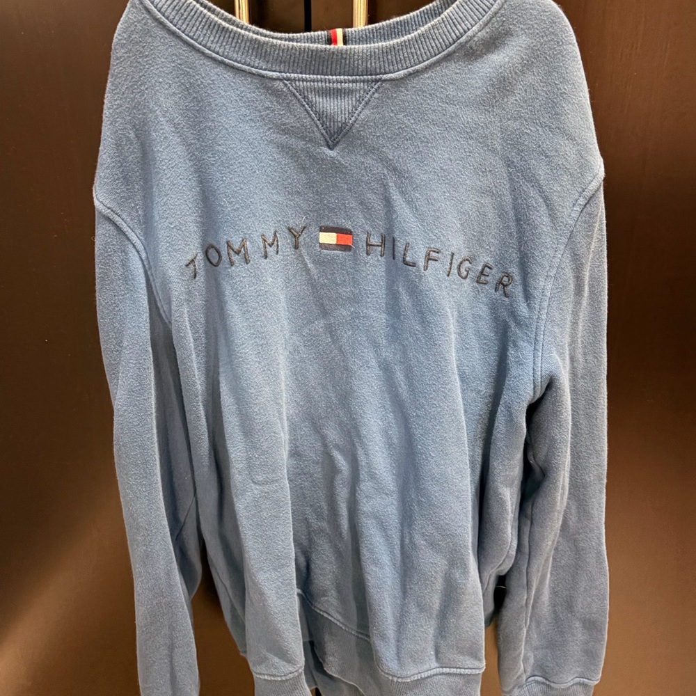 Tommy Hilfiger Men's Crewneck Sweater in Blue